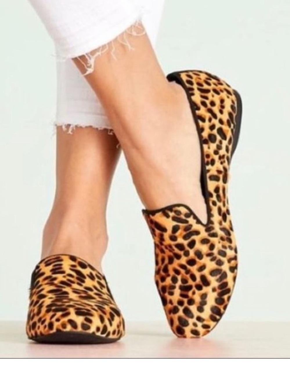 Birdies The Starling Loafer Dyed Calf Hair in Leopard Print Size 7.5 - Picture 11 of 14